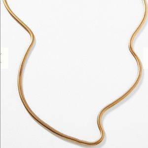 gold plated simple necklace